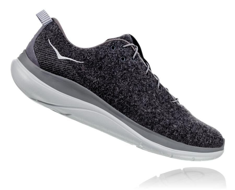 Tenis Hoka One One Mujer Grises Oscuro - Hupana Flow Wool - AGEL30684